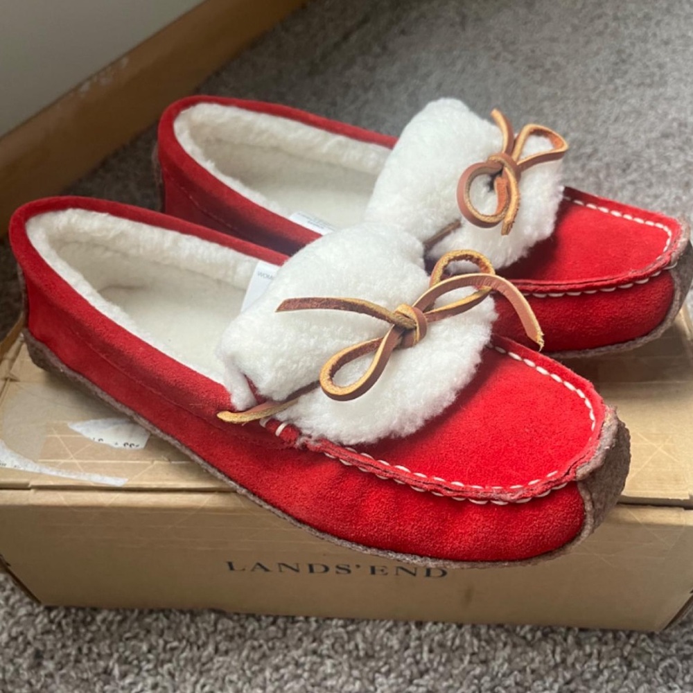 Lands End Moccasin Slippers